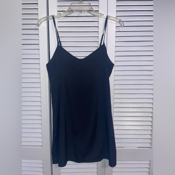 TopShop Black Slip dress with Floral Ruffle Dress - Picture 11 of 12